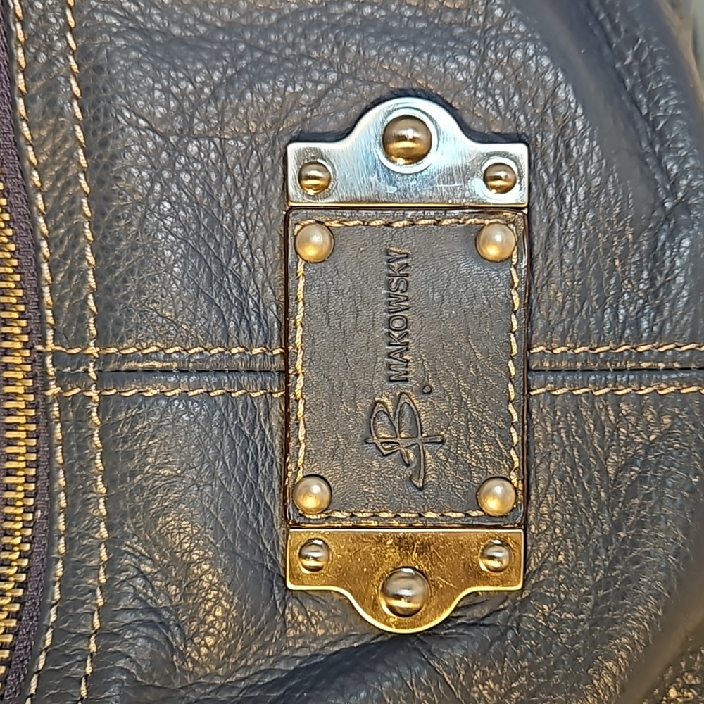 B.Makowsky Blue Handbag - Picture 2 of 6